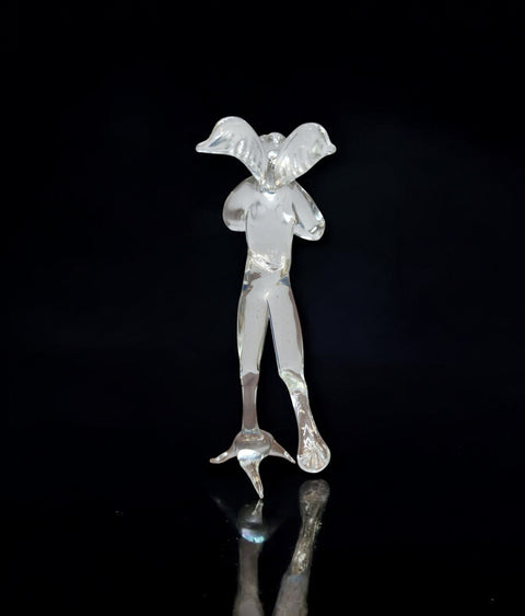Glass Angel Figurine, Collectible Glass Angel, Murano Quality Gift At A Fraction Of The Price, Handcrafted In Ukraine