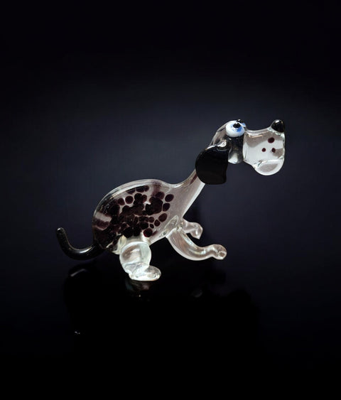 Glass Dog Figurine