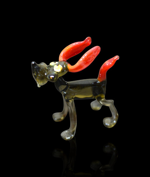 Glass Dog Figurine