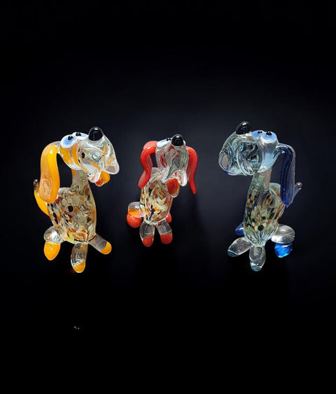 Glass Dog Figurine