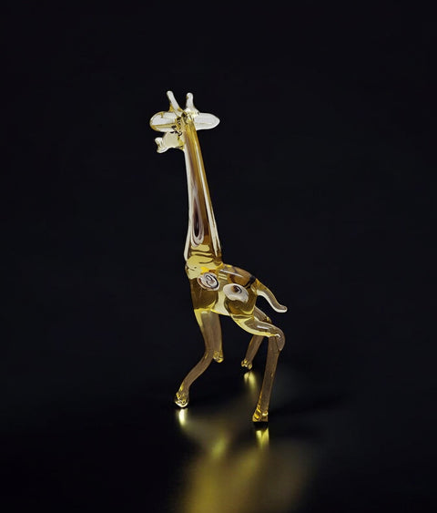 Glass Giraffe Figurine, Collectible Glass Giraffe , Murano Quality Gift At A Fraction Of The Price, Handcrafted In Ukraine