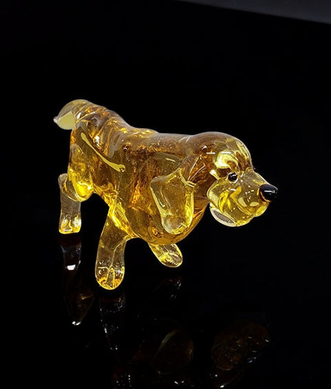 Glass Hound Figurine