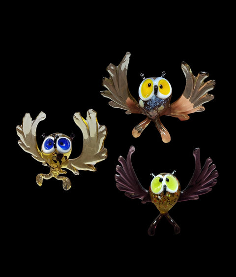 Glass Owl Figurine