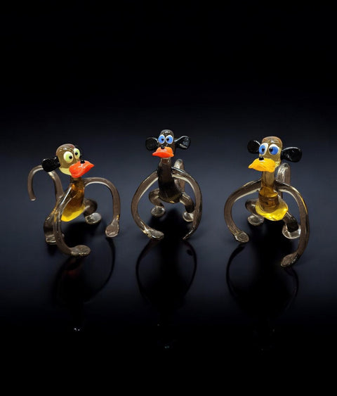 Glass Gorilla Figurine