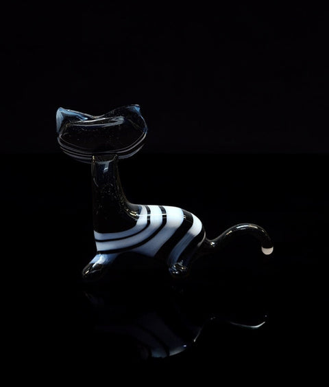 Glass Cat Figurine, Collectible Glass Cat, Murano Quality Gift At A Fraction Of The Price, Handcrafted In Ukraine