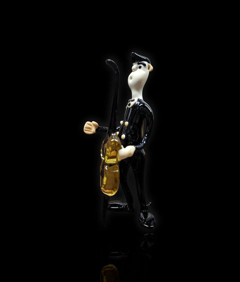 Glass Musician With Cello Figurine, Collectible Glass Musician, Murano Quality Gift At A Fraction Of The Price, Handcrafted In Ukraine