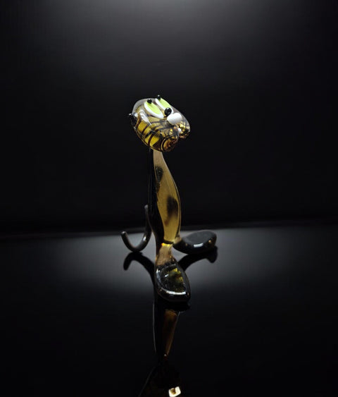 Glass Cat Figurine, Collectible Glass Cat, Murano Quality Gift At A Fraction Of The Price, Handcrafted In Ukraine