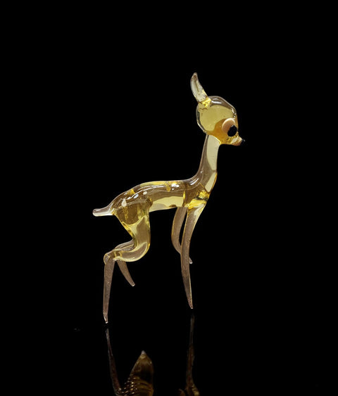 Glass Deer Figurine