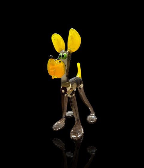 Glass Dog Figurine