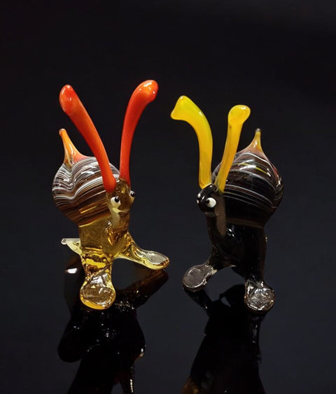 Glass Snail Figurine