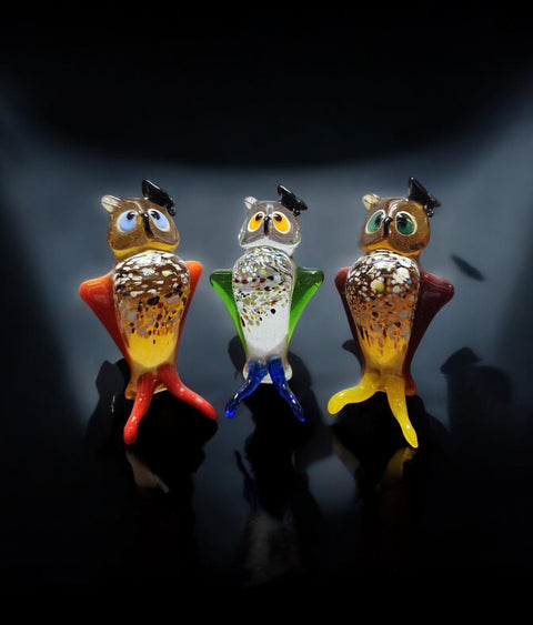Glass Owl Figurine