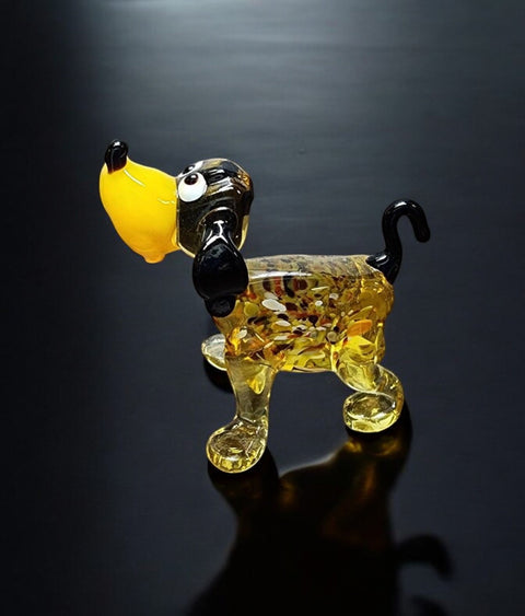 Glass Dog Figurine