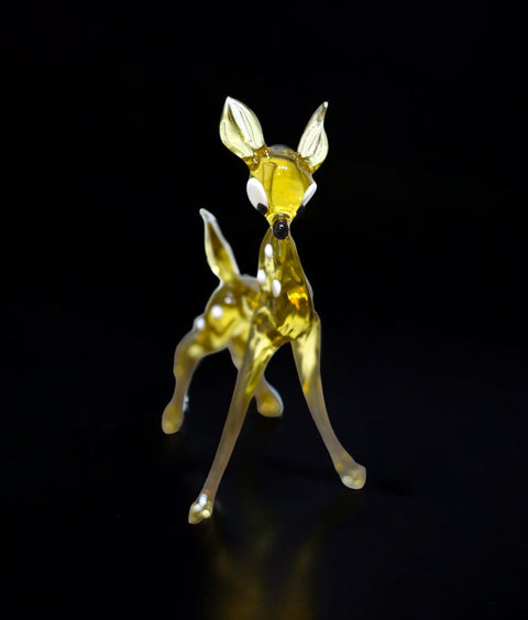 Glass Deer Figurine, Collectible Glass Deer, Murano Quality Gift At A Fraction Of The Price, Handcrafted In Ukraine