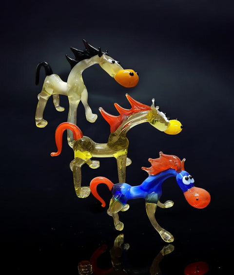 Glass Horse Figurine, Collectible Glass Horse, Murano Quality Gift At A Fraction Of The Price, Handcrafted In Ukraine