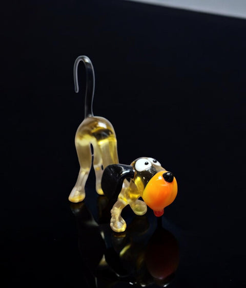 Glass Dog Figurine