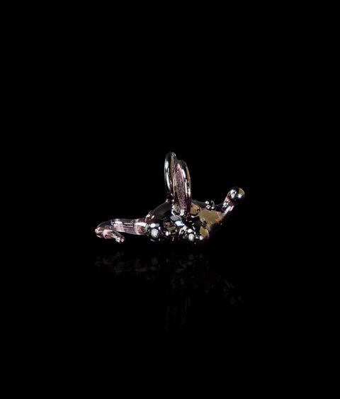 Purple Mouse Figurine, Mini Glass Murano Quality Lampworking Glass Figurine, Hand Made In Ukraine, A Great Addition To Your Collection
