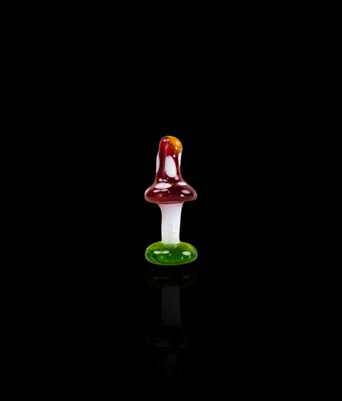 Red Cap Mushroom Figurine, Mini Glass Murano Quality Lampworking Glass Figurine, Hand Made In Ukraine, A Great Addition To Your Collection