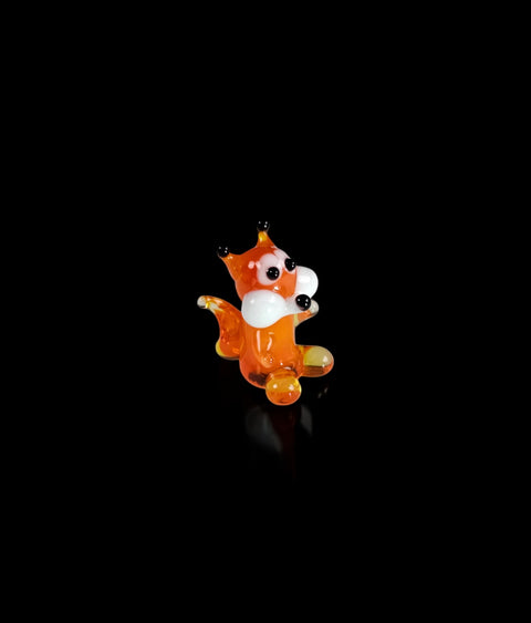 Squirrel Figurine, Mini Glass Murano Quality Lampworking Glass Figurine, Hand Made In Ukraine, A Great Addition To Your Collection