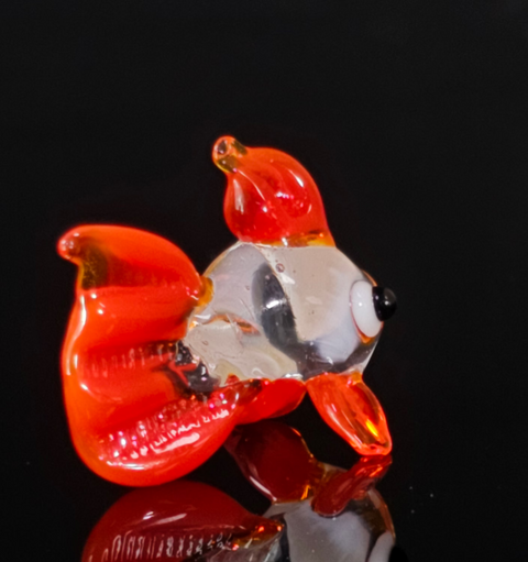 Red Glass Fish Figurine, Handmade Murano Quality Design - Small