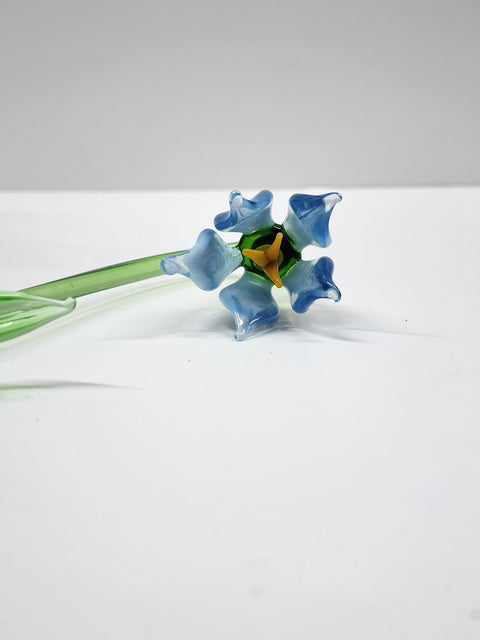 Blue Glass Lily - Handcrafted Long Stem Flower