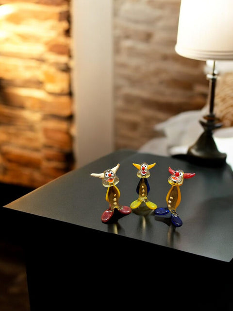 Glass Clown Figurine, Collectible Glass Clown, Murano Quality Gift At A Fraction Of The Price, Handcrafted In Ukraine