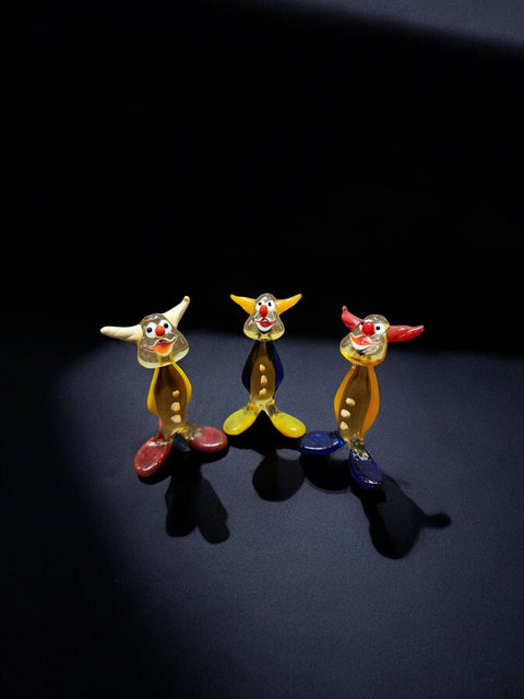 Glass Clown Figurine