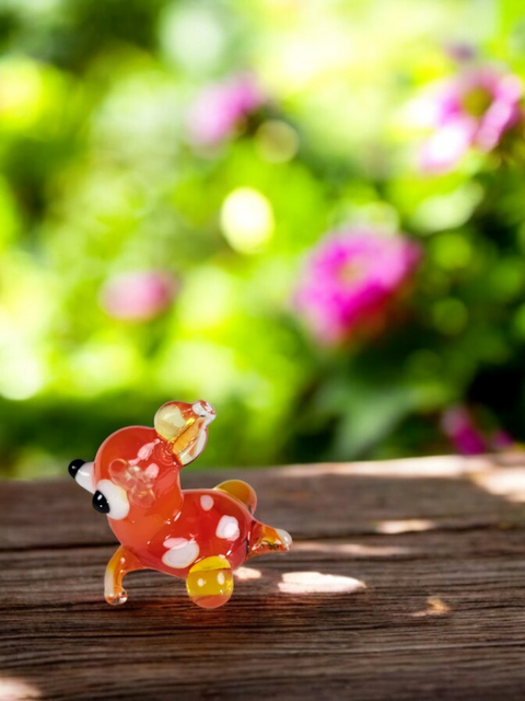 Deer Figurine, Mini Glass Murano Quality Lampworking Glass Figurine, Hand Made In Ukraine, A Great Addition To Your Collection