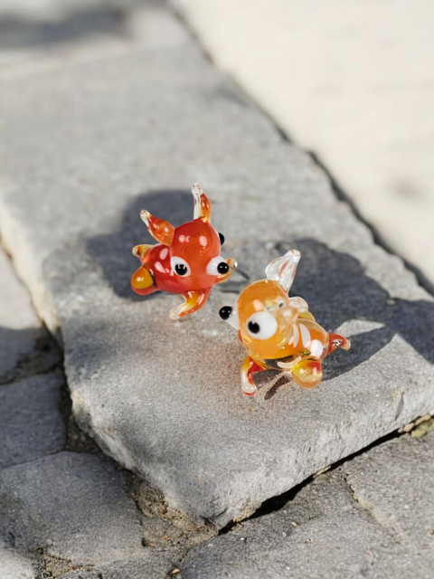 Deer Figurine, Mini Glass Murano Quality Lampworking Glass Figurine, Hand Made In Ukraine, A Great Addition To Your Collection