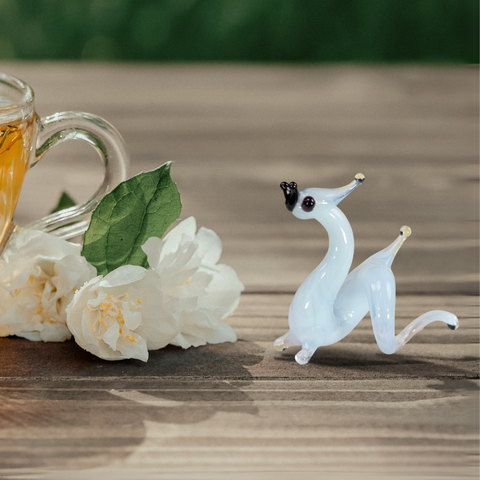 Glass dragon mini figurine