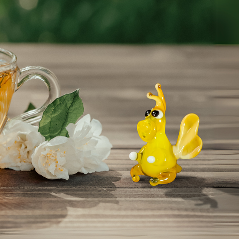 Glass dragon mini figurine
