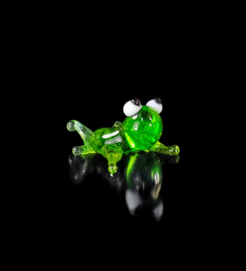 Glass Frog Figurine, Handmade Murano Quality Design - Small