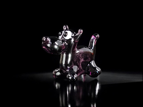 Scotty Dog Figurine, Mini Glass Murano Quality Lampworking Glass Figurine, Hand Made In Ukraine, A Great Addition To Your Collection
