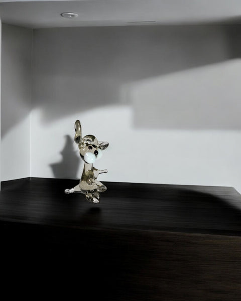 Clear Rabbit Figurine, Mini Glass Murano Quality Lampworking Glass Figurine, Hand Made In Ukraine, A Great Addition To Your Collection