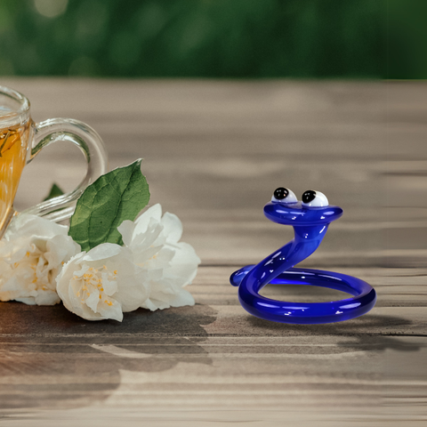 Glass snake mini figurine