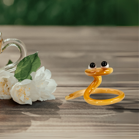 Glass snake mini figurine
