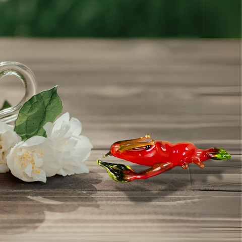Glass lobster mini figurine