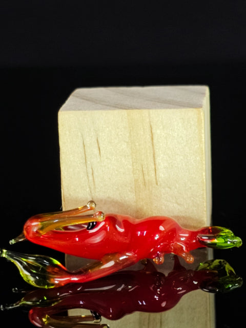 Lobster Figurine, Mini Glass Murano Quality Lampworking Glass Figurine, Hand Made In Ukraine, A Great Addition To Your Collection