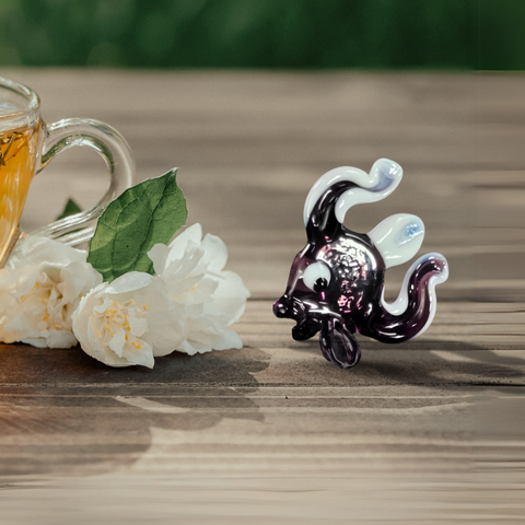 Glass fish mini figurine