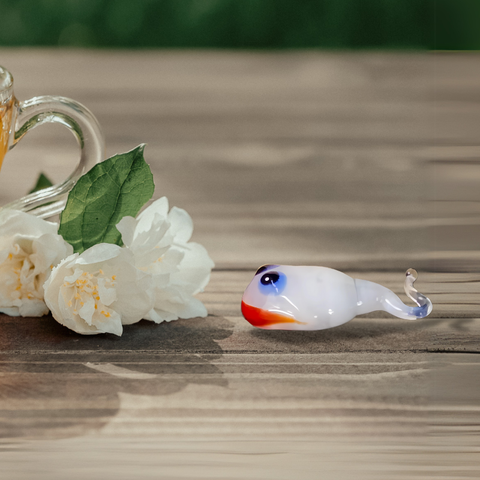 Glass mouse mini figurine