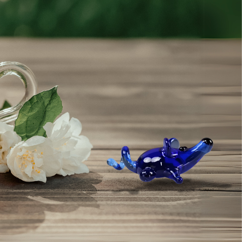 Glass mouse mini figurine