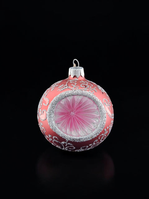 Pink Blown Glass Ornament - Pink Refractor