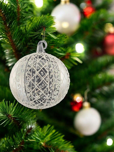 Clear Glass Ball Ornament