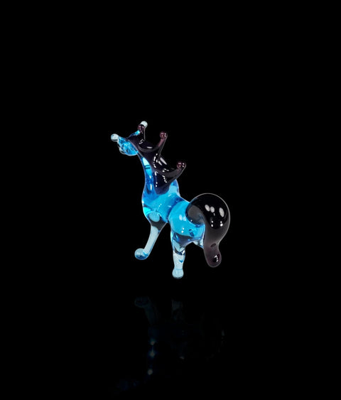 Blue Horse Figurine, Mini Glass Murano Quality Lampworking Glass Figurine, Hand Made In Ukraine, A Great Addition To Your Collection