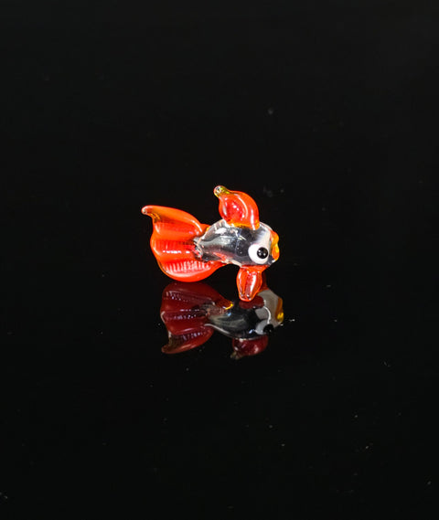 Red Glass Fish Figurine, Handmade Murano Quality Design - Small