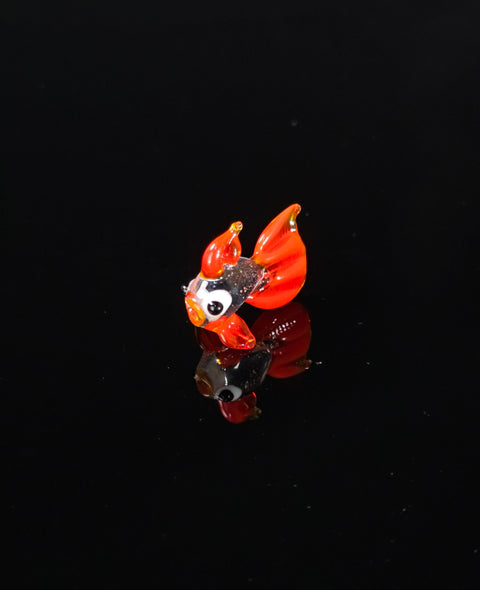 Red Glass Fish Figurine, Handmade Murano Quality Design - Small