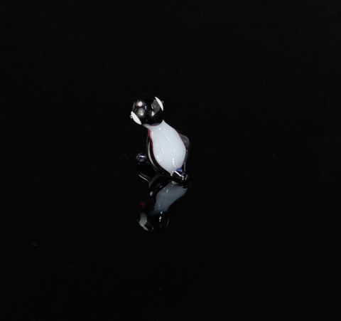 Penguin Figurine, Mini Glass Murano Quality Lampworking Glass Figurine, Hand Made In Ukraine, A Great Addition To Your Collection