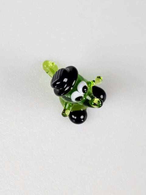 Crocodile Figurine, Mini Glass Murano Quality Lampworking Glass Figurine, Hand Made In Ukraine, A Great Addition To Your Collection