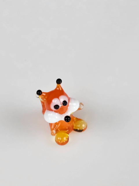 Squirrel Figurine, Mini Glass Murano Quality Lampworking Glass Figurine, Hand Made In Ukraine, A Great Addition To Your Collection
