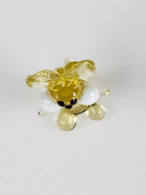 Amber Rabbit Figurine, Mini Glass Murano Quality Lampworking Glass Figurine, Hand Made In Ukraine, A Great Addition To Your Collection