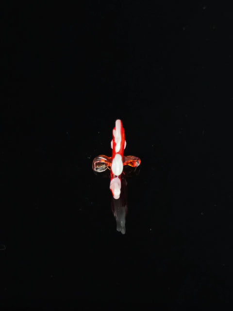 Red Fish Figurine, Mini Glass Murano Quality Lampworking Glass Figurine, Hand Made In Ukraine, A Great Addition To Your Collection